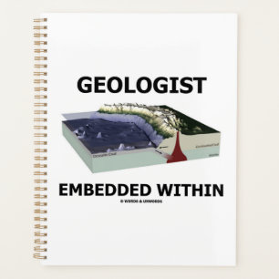 Geologe, eingebettet in Subduktionszone Planer
