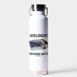 Geologe, eingebettet in Subduktionszone Trinkflasche