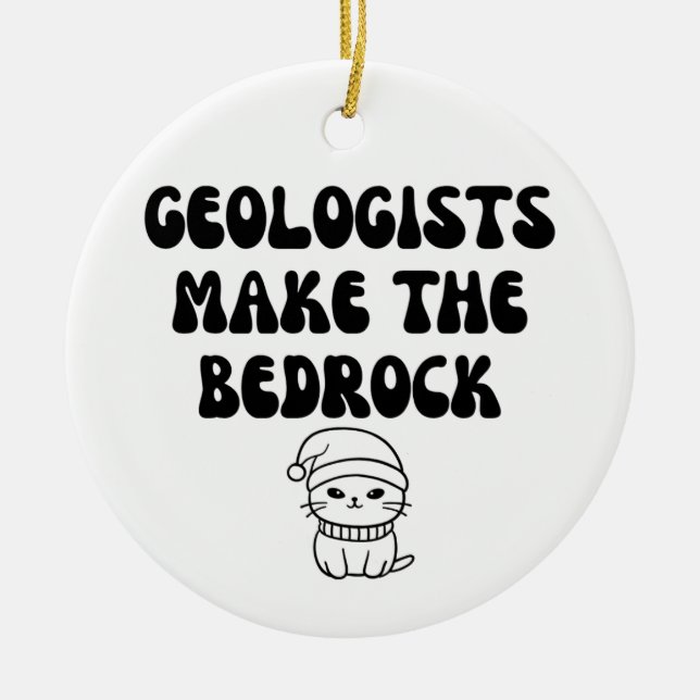 Geologe Funny Keramik Ornament (Vorne)