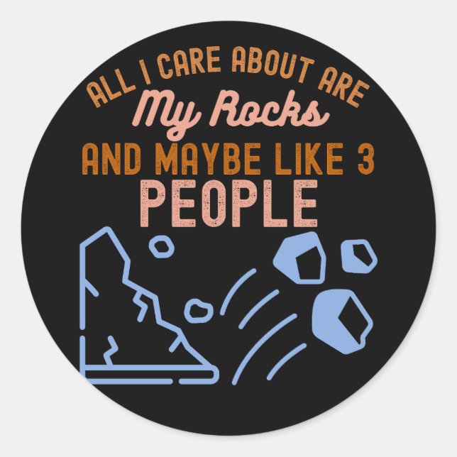 Geologe, Geologie Runder Aufkleber (Vorderseite)