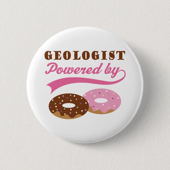 Geologe-Geschenk (Schaumgummiringe) Button (Vorderseite)