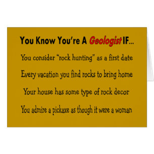 Geologe-Geschenke, ", das Sie kennen, dass Sie ein