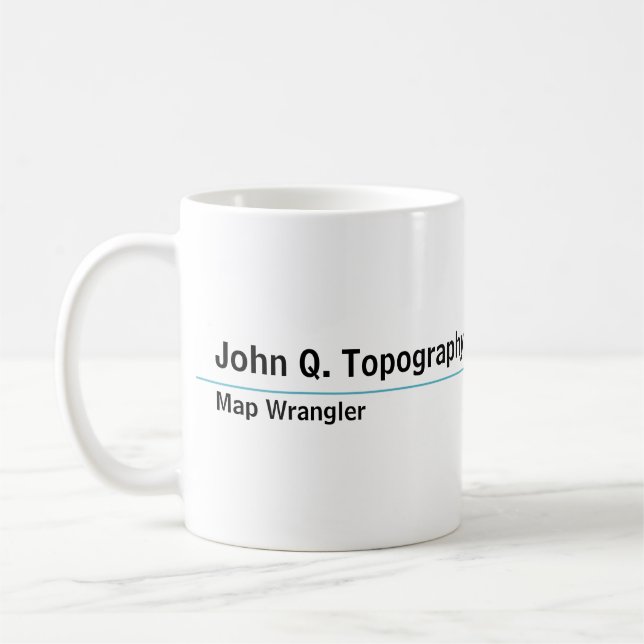 Geologe, Kartograf Topographische Karte Kaffeetasse (Links)