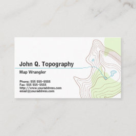 Geologe, Kartograf Topographische Karte Persönlich