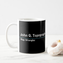 Geologe, Kartograf Topographische Karte Tasse