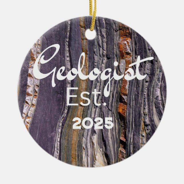 Geologe Keramik Ornament (Vorne)