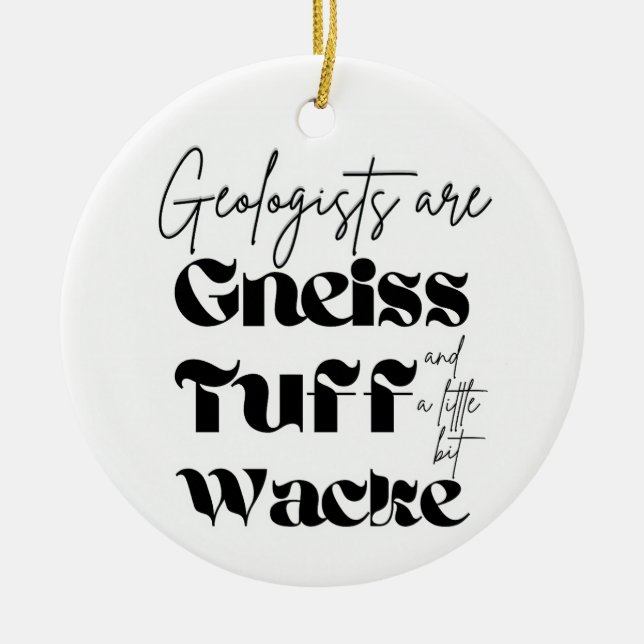 Geologe Keramik Ornament (Vorne)