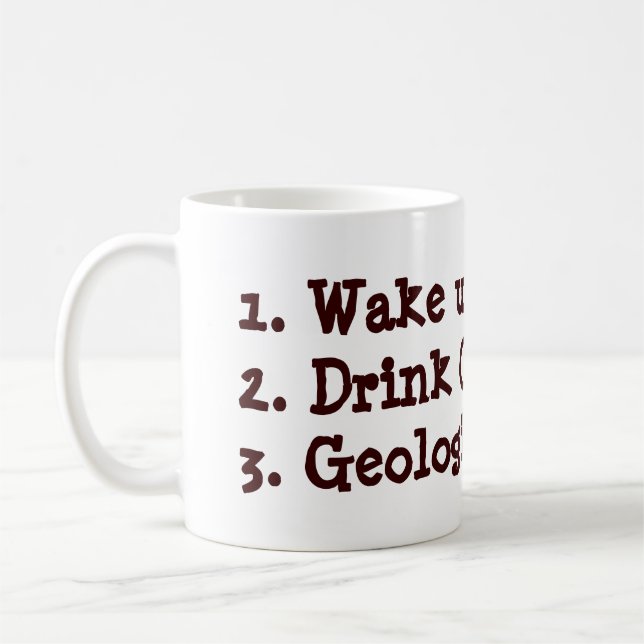 Geologe Zu-listen Tasse auf (Links)