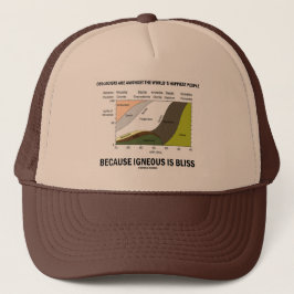 Geologen glücklich, dass die Menschen unheimlich s Truckerkappe