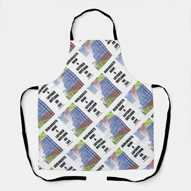 Geologen haben einen ebenen Ausblick auf den Spaß  Schürze (Vorderseite)