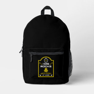 Geologen Lustige Geschenke für Geologen Geolog Bedruckter Rucksack