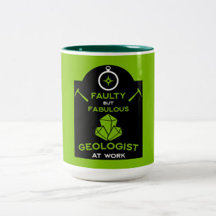 Geologen   Lustige Geschenke für Geologen   Geolog Zweifarbige Tasse
