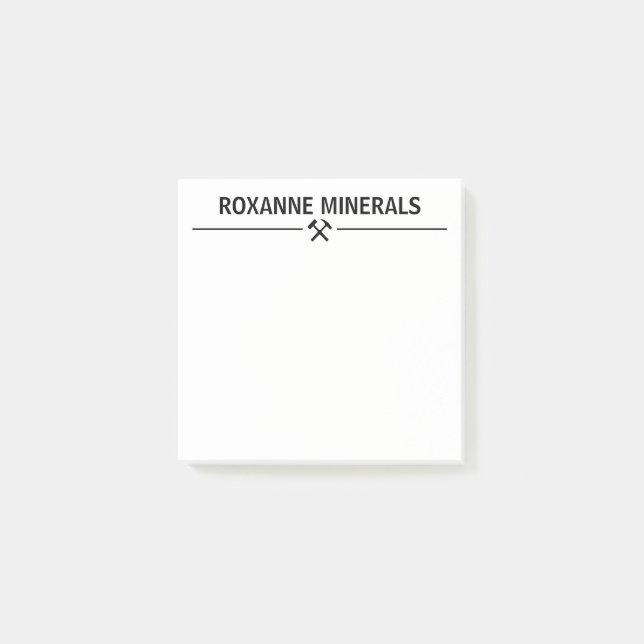 Geologen-Sonderanfertigung Post-it Klebezettel (Vorderseite)