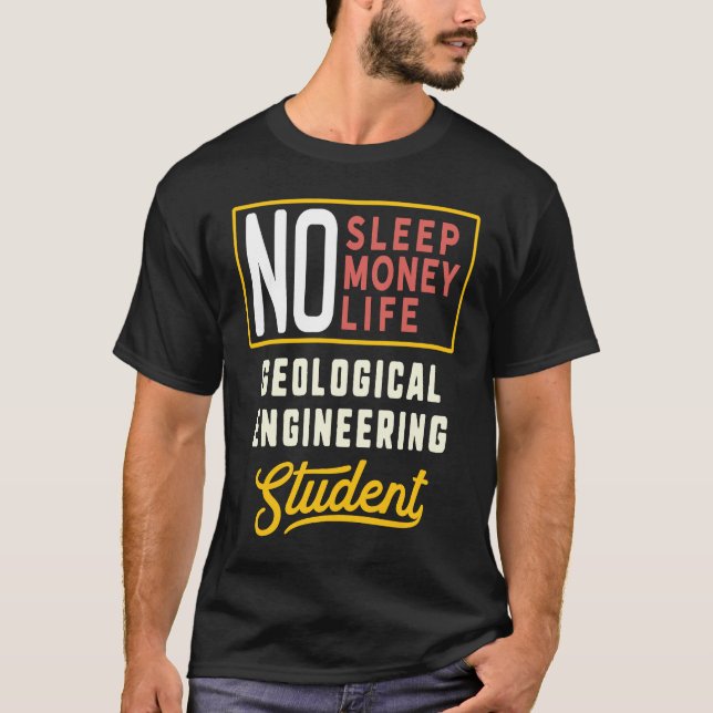 Geological Engineering Major Studen Graduation T-Shirt (Vorderseite)