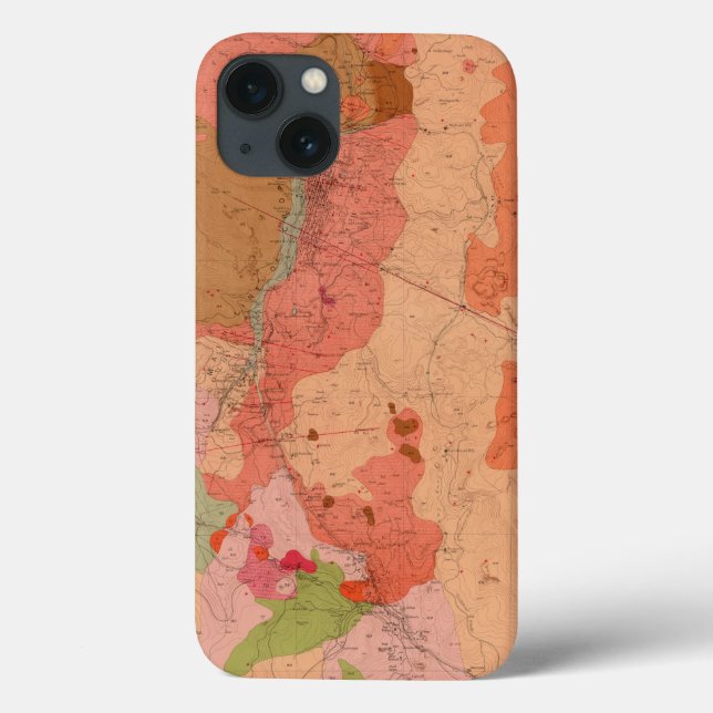 Geological Map of the Washoe District Case-Mate iPhone Hülle (Rückseite)