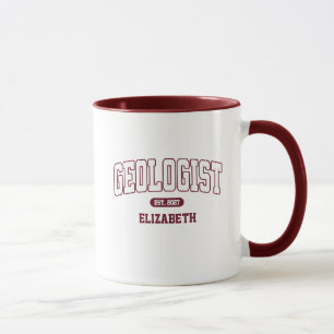 Geologie-Absolvent mit Namen Tasse