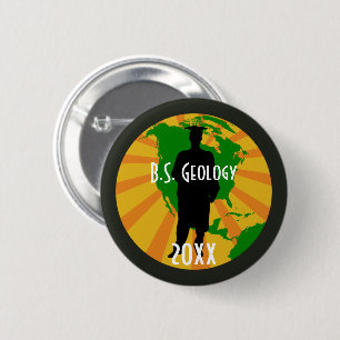 Geologie-Absolventen-Abzeichen (Männlich) Button