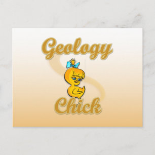 Geologie Chick Postkarte