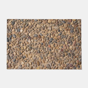 Geologie-dekorativer Kiesel entsteint Foto Fußmatte