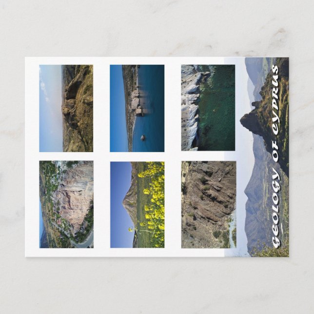 Geologie der Postkarte des Zyprioten (Vorderseite)