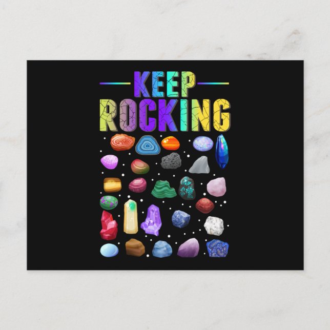 Geologie des Mineral Rock Collection Geologen Postkarte (Vorderseite)