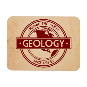 Geologie, die das Weltlogo (Nordamerika, formt) Magnet
