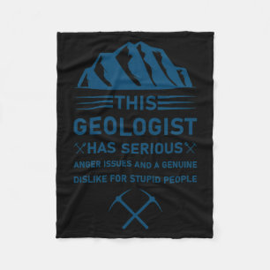 Geologie Erdwissenschaft Lustiger Geologe 11 T-Shi Fleecedecke