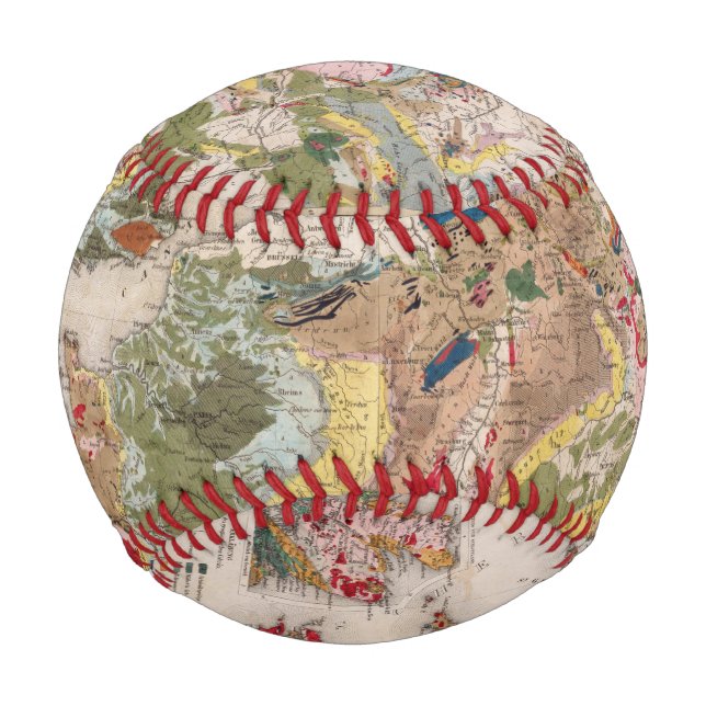 Geologie Europas Baseball (Vorderseite)
