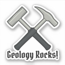 Geologie-Felsen!  Der Hammer-Logo-Vinyl des