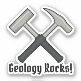 Geologie-Felsen!  Der Hammer-Logo-Vinyl des Aufkleber