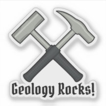 Geologie-Felsen!  Der Hammer-Logo-Vinyl des