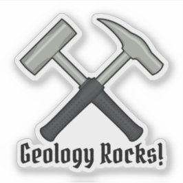 Geologie-Felsen!  Der Hammer-Logo-Vinyl des Aufkleber