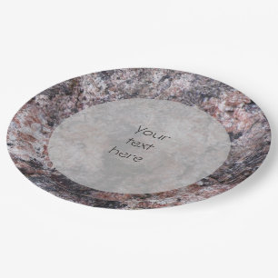 Geologie Frische Rock Textur jeder Text Pappteller