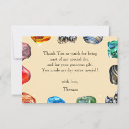 Geologie Geburtstagsfeiergestein Dankeskarte