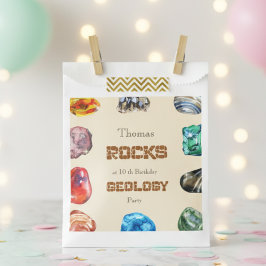 Geologie Geburtstagsfeiergestein Geschenktütchen