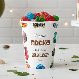 Geologie Geburtstagsfeiergestein Pappbecher