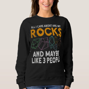 Geologie Geologin Stone Rock Jagd Agate Hunter Sweatshirt