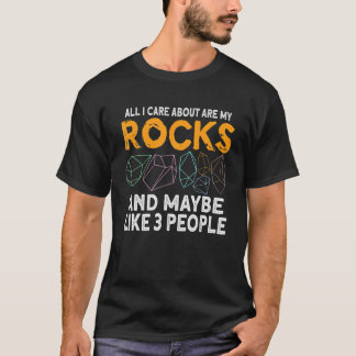 Geologie Geologin Stone Rock Jagd Agate Hunter T-Shirt