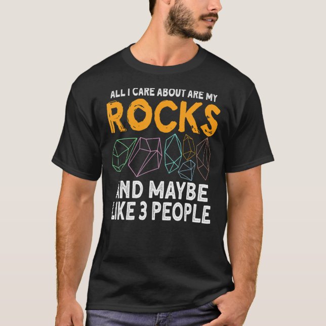 Geologie Geologin Stone Rock Jagd Agate Hunter T-Shirt (Vorderseite)