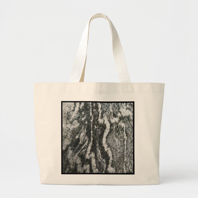 Geologie-Graurock mit Feline Skin Pattern Jumbo Stoffbeutel (Vorne)