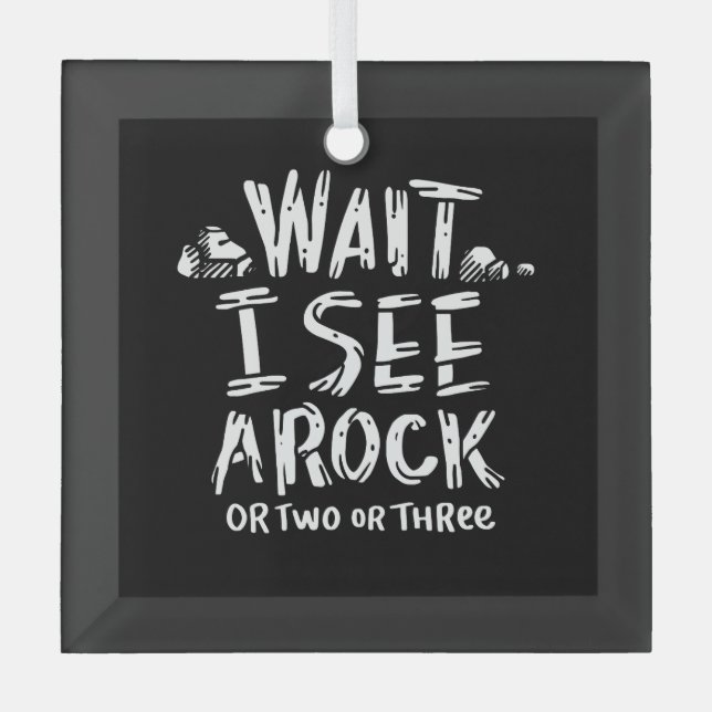 Geologie - Ich sehe einen Stein Ornament Aus Glas (Vorderseite)