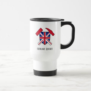 "Geologie ist großartig" Britische Flagge Rock Ham Reisebecher