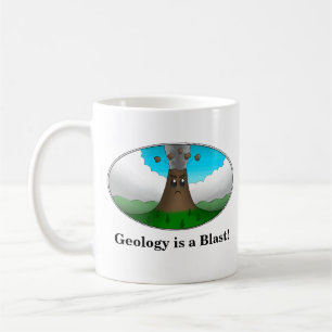 Geologie ist großartig! Cartoon-Vulkan Tasse