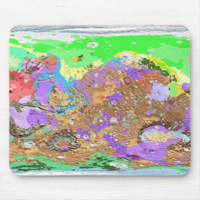 Geologie-Karte der Mars Mousepad (Vorne)