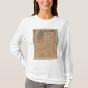 Geologie-Karte, nationales Teil Yellowstone, T-Shirt