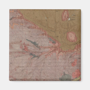 Geologie-Karte, Yellowstone National Part, Wyoming Magnet