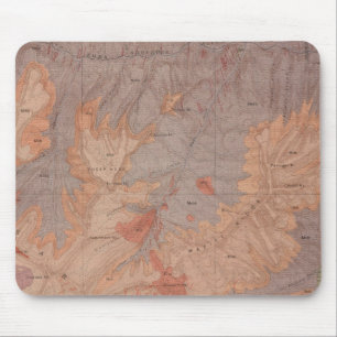 Geologie-Karte, Yellowstone National Part, Wyoming Mousepad
