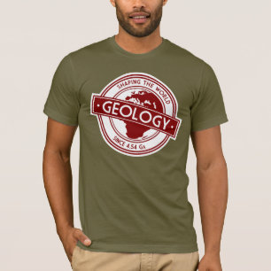 Geologie-Logo - Gestaltung der Welt (Europa/Afrika T-Shirt