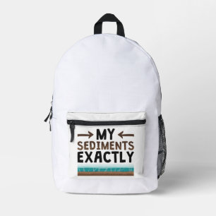 Geologie meiner Sedimente genau Bedruckter Rucksack