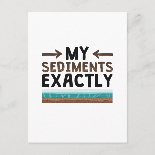 Geologie meiner Sedimente genau Postkarte (Vorderseite)